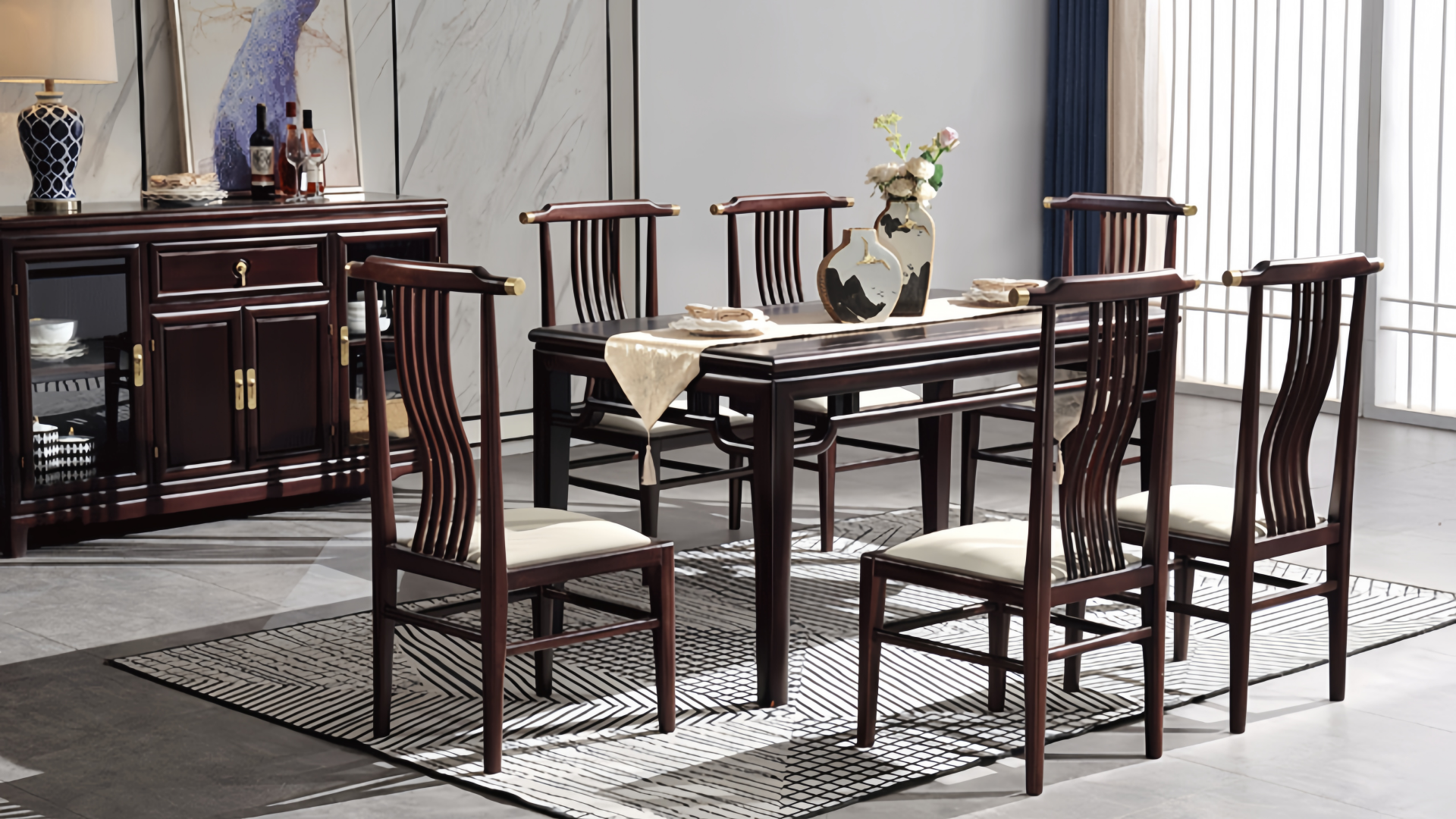 كرسي مطعم على الطراز الصيني