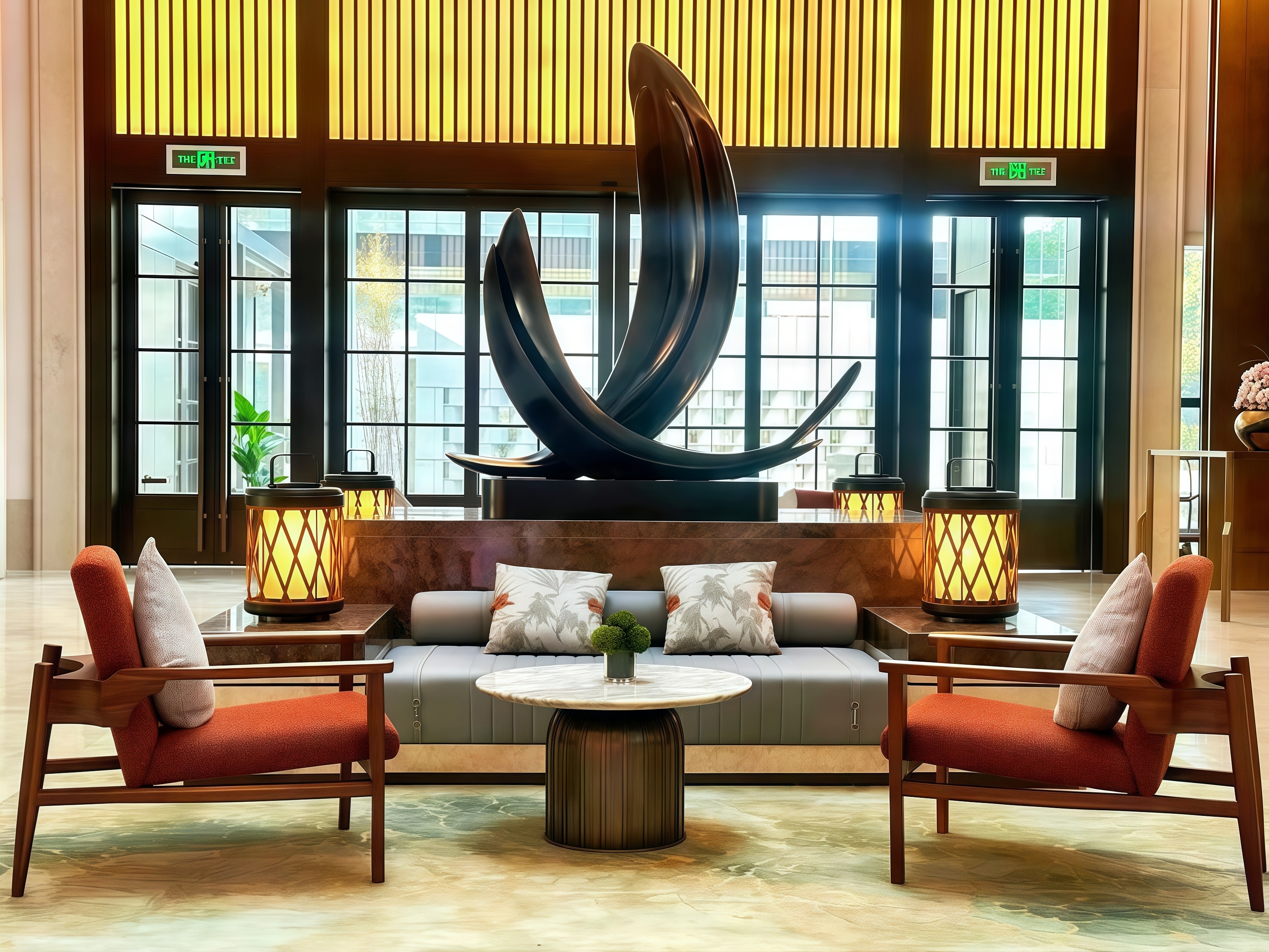 lobby design تصميم اللوبي