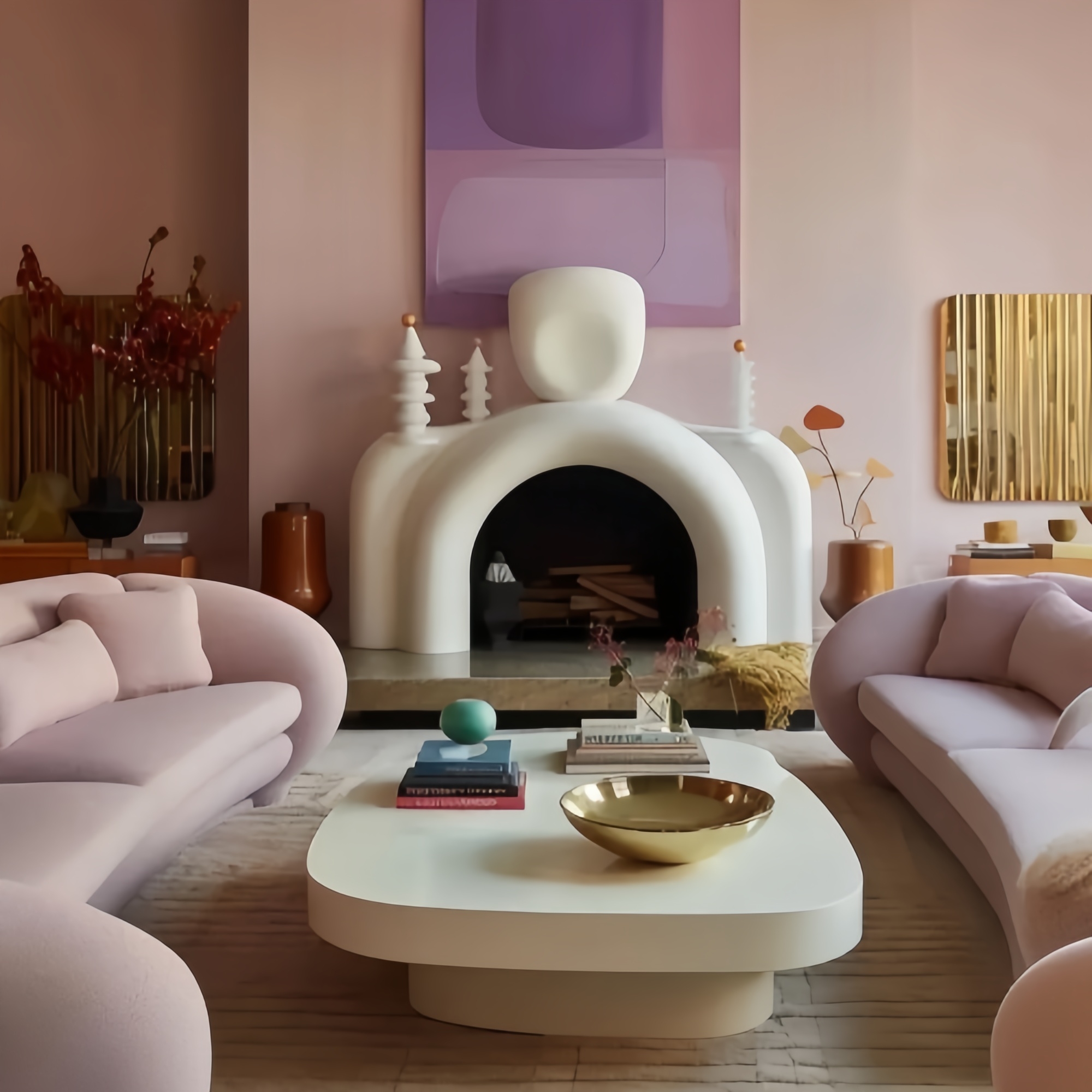 الأرجواني والأبيض