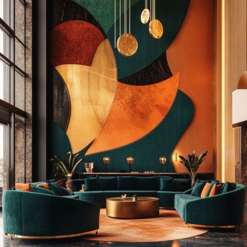 الفن في ردهة الفندق