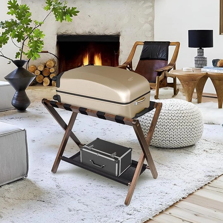 رف الأمتعة القابل للطي لغرفة نوم الفندق