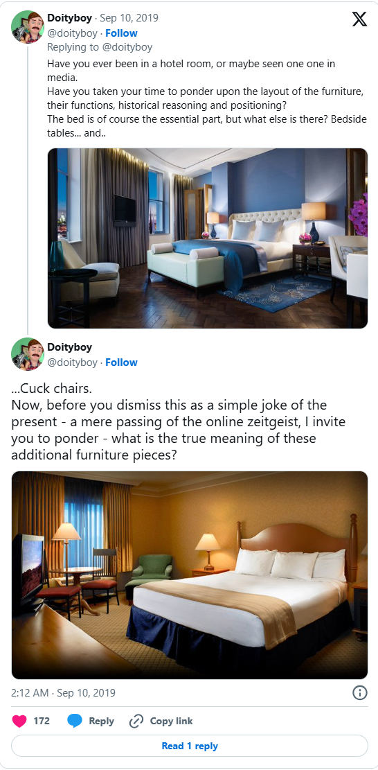 كرسي Cuck في Twitter