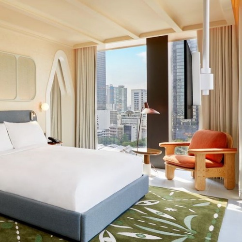 تصميم غرفة نوم فندق الأعمال