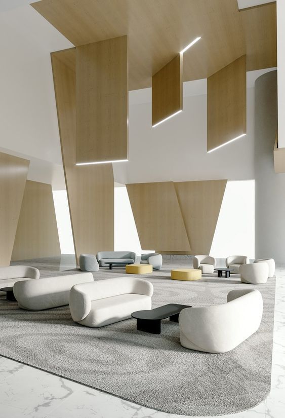 اللوبي الحديث مقاعد