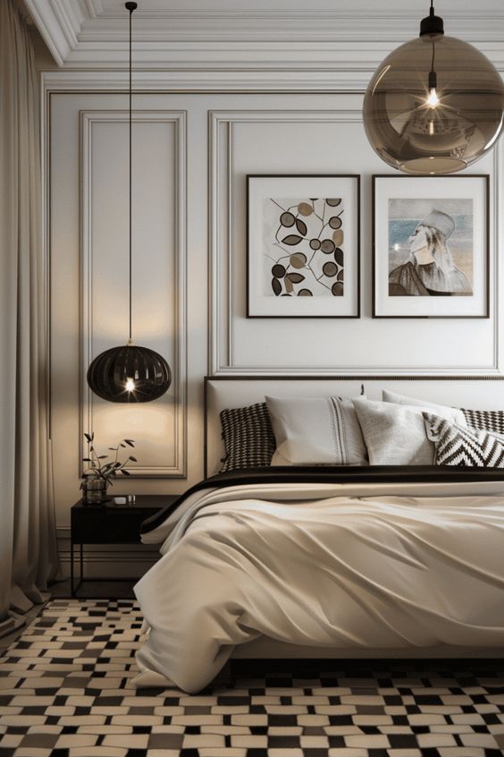 غرفة نوم على الطراز الفرنسي