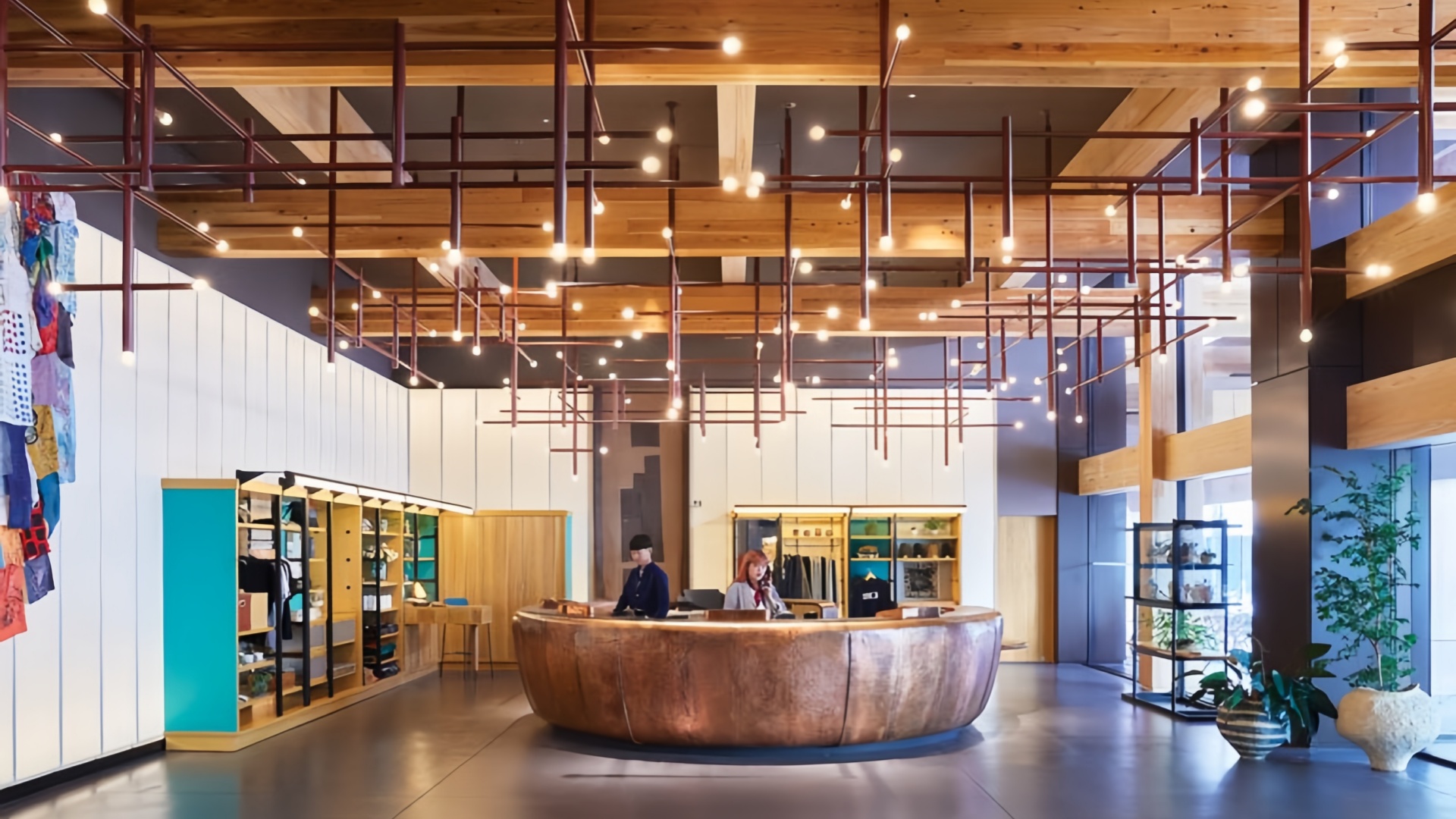 المواد الطبيعية التي تكمل لوحات مرحة في تصميم الفنادق