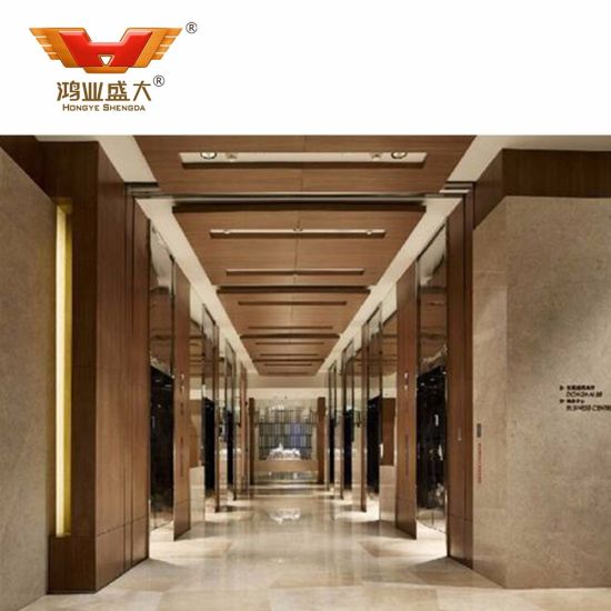 تصميم جديد للفندق الفاخر الجدران الداخلية الخشبية