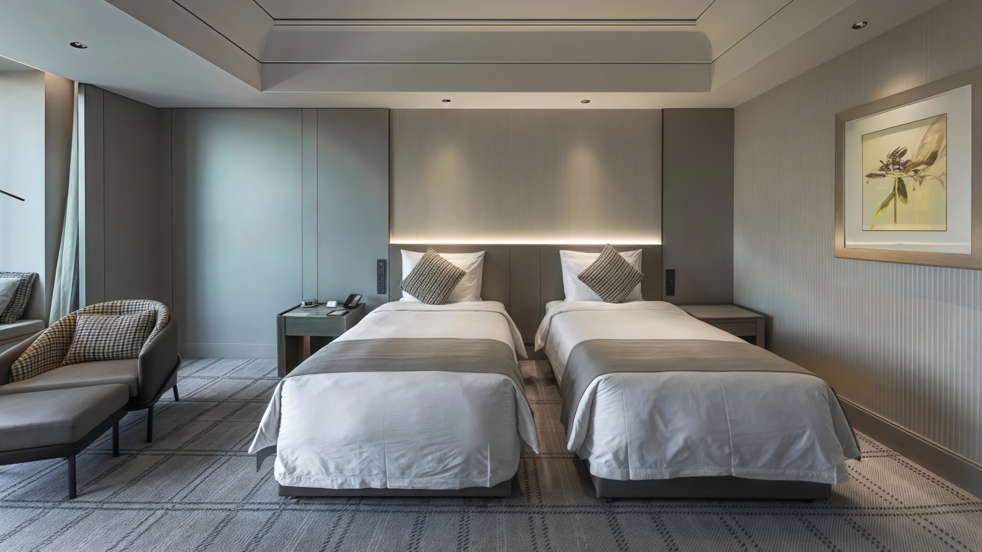 غرفة الضيوف ذات السرير التوأم