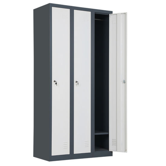 Modern-Steel-3-Door-Door-Clothing Staff-Locker1