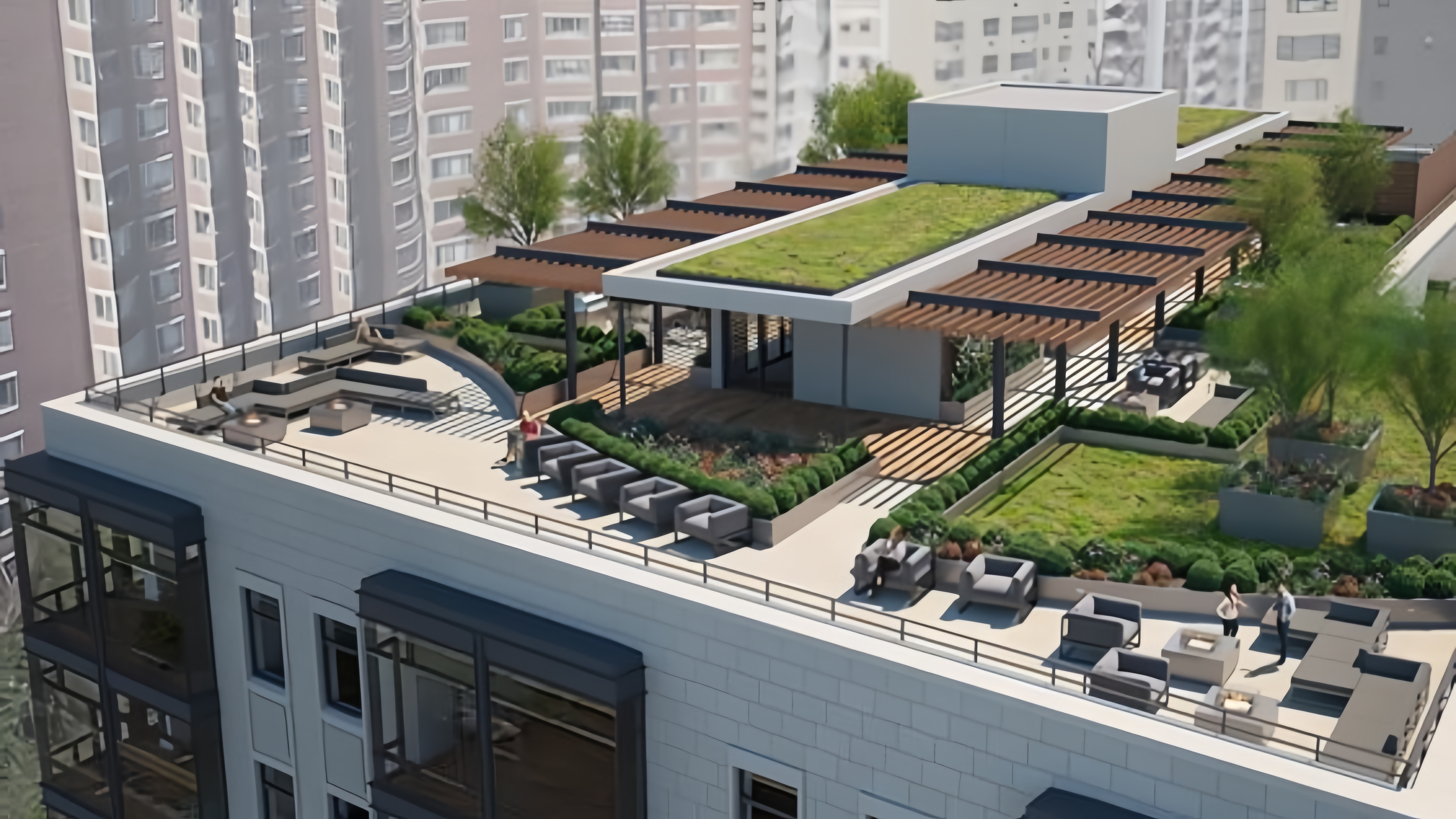 تصميم الضيافة المستدامة على السطح الأخضر